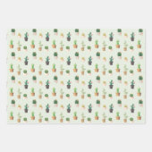 Schattig Succulent Inpakpapier Vel (Voorkant 2)