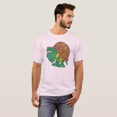 schattig sullig cartoon schildpad karakter t-shirt (Voorkant volledig)