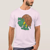 schattig sullig cartoon schildpad karakter t-shirt (Voorkant)