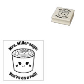 Schattig Sushi Je bent op dreef Lerarenbeloning  Rubberstempel (Gestempeld)