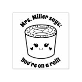 Schattig Sushi Je bent op dreef Lerarenbeloning  Rubberstempel (Afrduk)