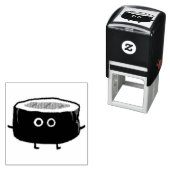 Schattig sushi karakter | Kawaii Sushi Roll Zelfinktende Stempel (In situ)
