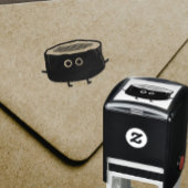 Schattig sushi karakter | Kawaii Sushi Roll Zelfinktende Stempel