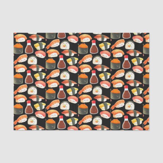 Schattig Sushi Tissuepapier (Voorkant)