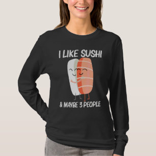 Schattig Sushi Voor Mannen Vrouwen Japans Eten Voe T-shirt