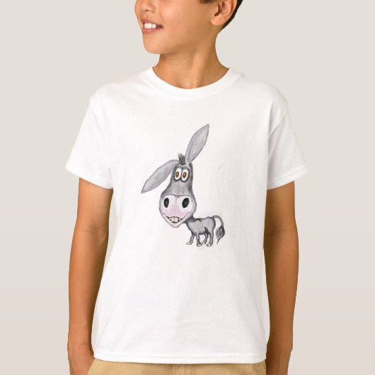 schattig t-shirt met een ezeltje (Voorkant)