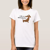 Schattig T-shirt met teckel (Voorkant)