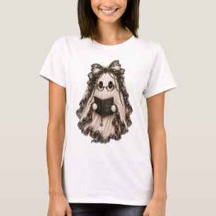 Schattig T-Shirt voor Boekliefhebbers en Halloween