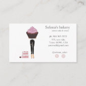 Schattig, taart, bakkerij visitekaartje (Voorkant)