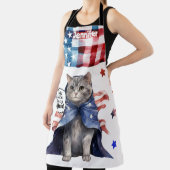 Schattig Tabby Cat Super Mom All-Over Print Schort (Insitu)