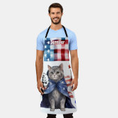 Schattig Tabby Cat Super Mom All-Over Print Schort (Gedragen)