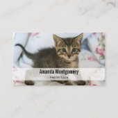 Schattig Tabby kitten kijken verrast Visitekaartje (Voorkant)