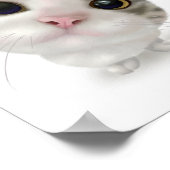 Schattig Tabby Poesje Cartoon Poster (Hoek)