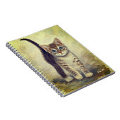 Schattig tabby poesje  notitieboek (Rechterzijde)