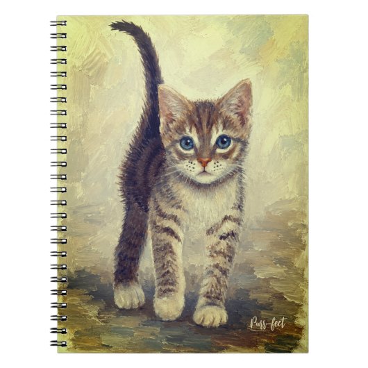 Schattig tabby poesje  notitieboek (Voorkant)