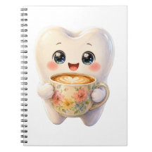 Schattig Tandenheelkundig Koffieliefhebber Kawaii