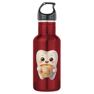 Schattig Tandheelkundig Koffieliefhebber Kawaii Ka Waterfles
