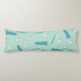 Schattig Tandje Turquoise Munt Tandpasta Tandenbor Lichaamskussen