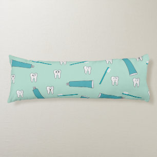 Schattig Tandje Turquoise Munt Tandpasta Tandenbor Lichaamskussen