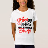 schattig tante nicht BFF woord art T-shirt (Voorkant)
