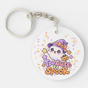 Schattig Te Schattig om Geest Halloween Acrylsleut Sleutelhanger