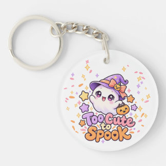 Schattig Te Schattig om Geest Halloween Acrylsleut Sleutelhanger