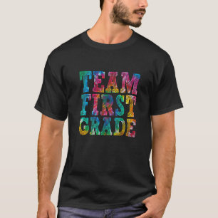 Schattig team 1e klas terug naar school stropdas v t-shirt