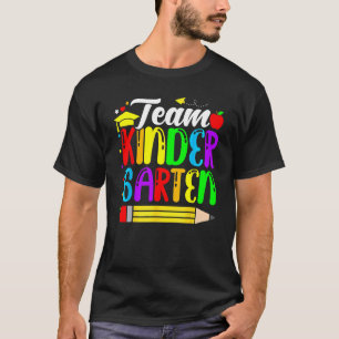 Schattig Team Kleuterschool Potlood Terug naar Sch T-shirt