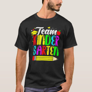 Schattig team kleuterschool potlood terug naar sch t-shirt