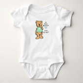 Schattig Teddy Baby shower Romper (Voorkant)