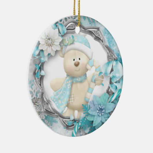 Schattig Teddy Bear Ceramic Ornament (Rechts)