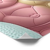 Schattig Teddy Bear Poster voor Kinderkamerdecor (Hoek)