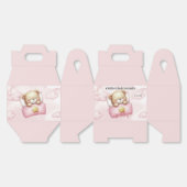 Schattig teddybeer Baby shower Bedankdoosjes (Ongevouwen)