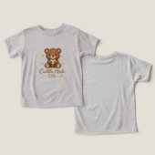 Schattig Teddyshirt – Knuffelmodus Baby T-shirt (Ontwerp Voorkant & Achterkant)