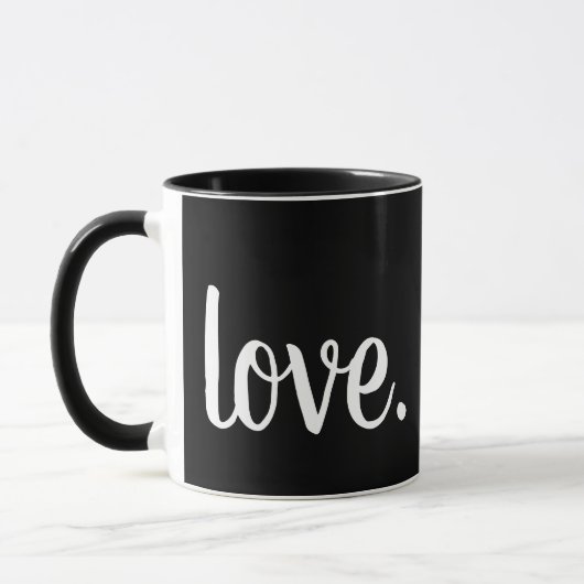 schattig teken LOVE. script | Mok (Links)