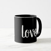 schattig teken LOVE. script | Mok (Voorkant rechts)