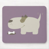 Schattig Tekenfilm Hond Bot Muismat (Voorkant)