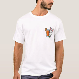 Schattig Tekenfilm Witte Konijn met Groene Schort T-shirt