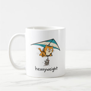 Schattig Tekenfilmkat Pun Ontwerp Koffiemok