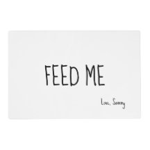 Schattig tekst voer me gepersonaliseerde huisdier