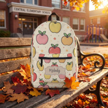 Schattig terug naar school appels patroon 