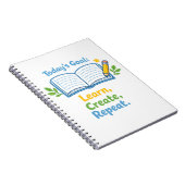 Schattig terug naar school notitieboek (Rechterzijde)