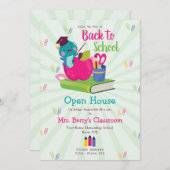 Schattig Terug naar School Open Huis Terug naar Sc Kaart (Voorkant / Achterkant)