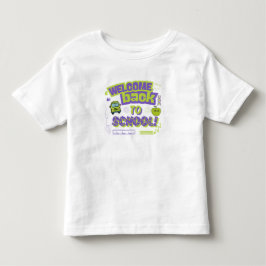 Schattig Terug Naar School Paars Groen Kinder Shirts