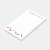 schattig terug naar school Waterverf potloden Post-it® Notes (Schuin)