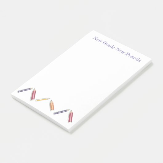 schattig terug naar school Waterverf potloden Post-it® Notes (Schuin)