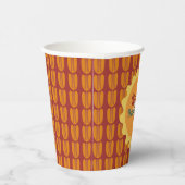schattig Thanksgiving pecanpatroon Papieren Bekers (Rechts)