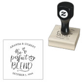 Schattig The Perfect Blend handgeschreven script Rubberstempel (Gestempeld)