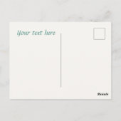 Schattig theehuis dank je kabouter briefkaart (Achterkant)