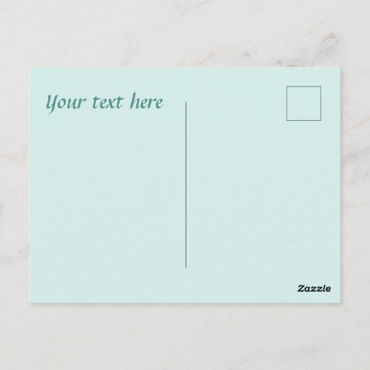 Schattig theehuis dank je kabouter briefkaart (Achterkant)